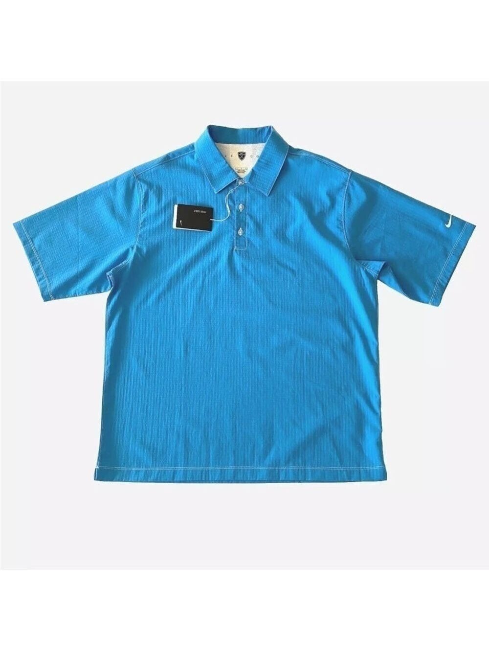 NWT Nike Golf Fit Dry Performance Polo Blue Mens Sz L 206476-454